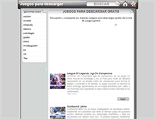 Tablet Screenshot of juegosparadescargar.net